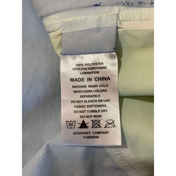 FootJoy FJ HydroLite Golf Rain Jacket Men's Size L Blue Acid Green Full Zip - Picture 11 of 16